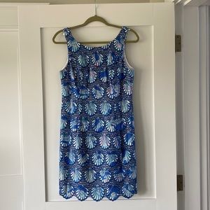 Lilly Pulitzer sleeveless scallop shell dress.